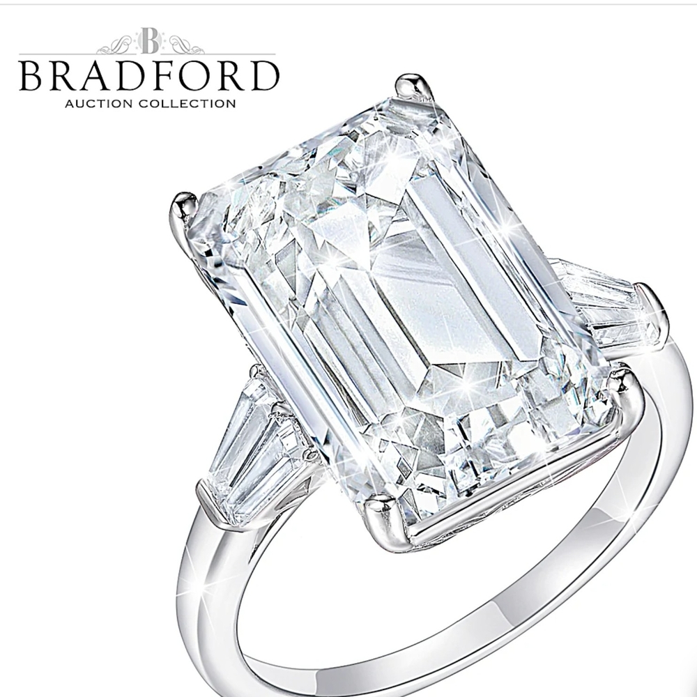 27- Carat Stimulated Diamond Perfection Ring by The Bradford Exchange ๐๐ - Picture 2 of 8